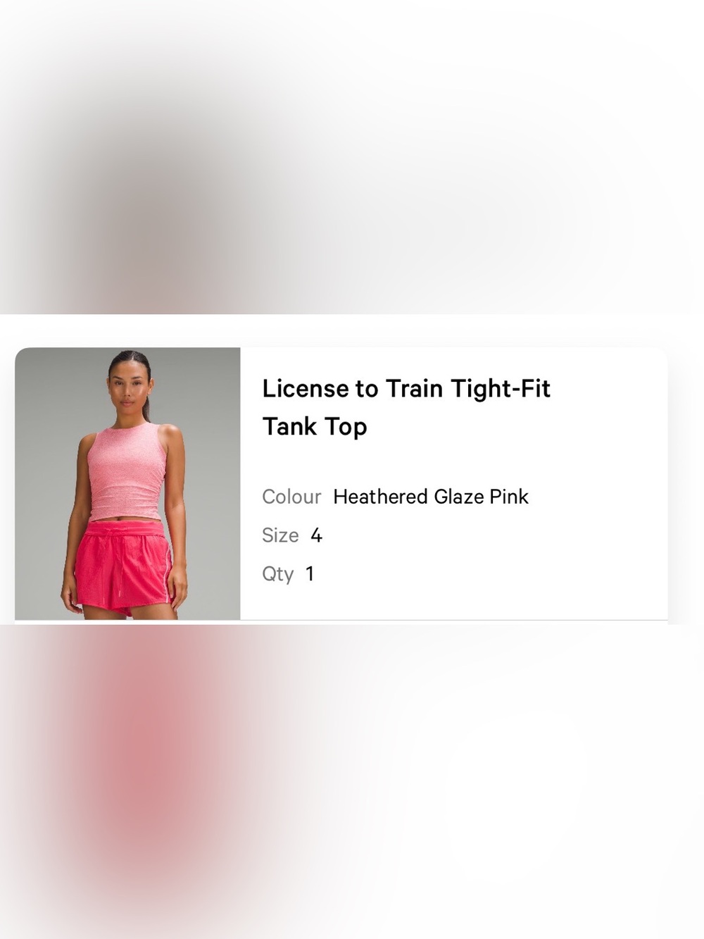 lululemon athletica License to Train Tight-Fit Tank Top - Heathered Glaze Pink
